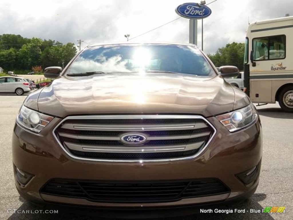 2015 Taurus SEL - Caribou Metallic / Charcoal Black photo #8