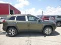 2015 ECO Green Pearl Jeep Cherokee Trailhawk 4x4  photo #8