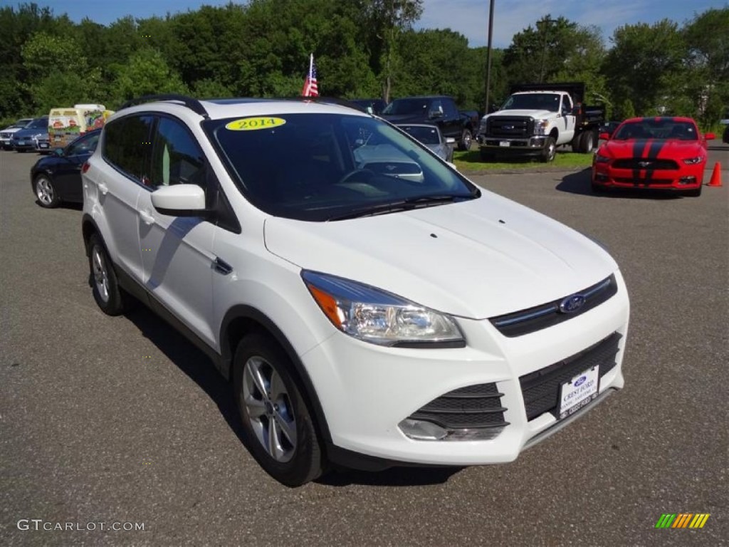 2014 Escape SE 2.0L EcoBoost 4WD - Oxford White / Charcoal Black photo #1