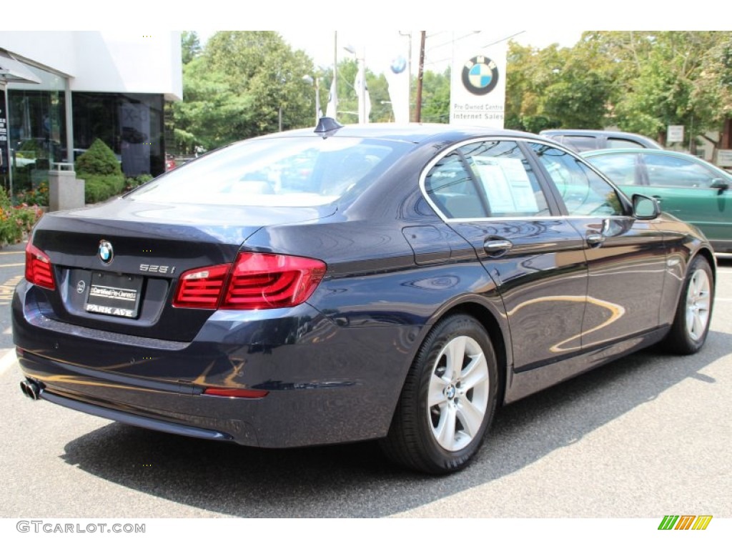 2012 5 Series 528i xDrive Sedan - Imperial Blue Metallic / Venetian Beige photo #3