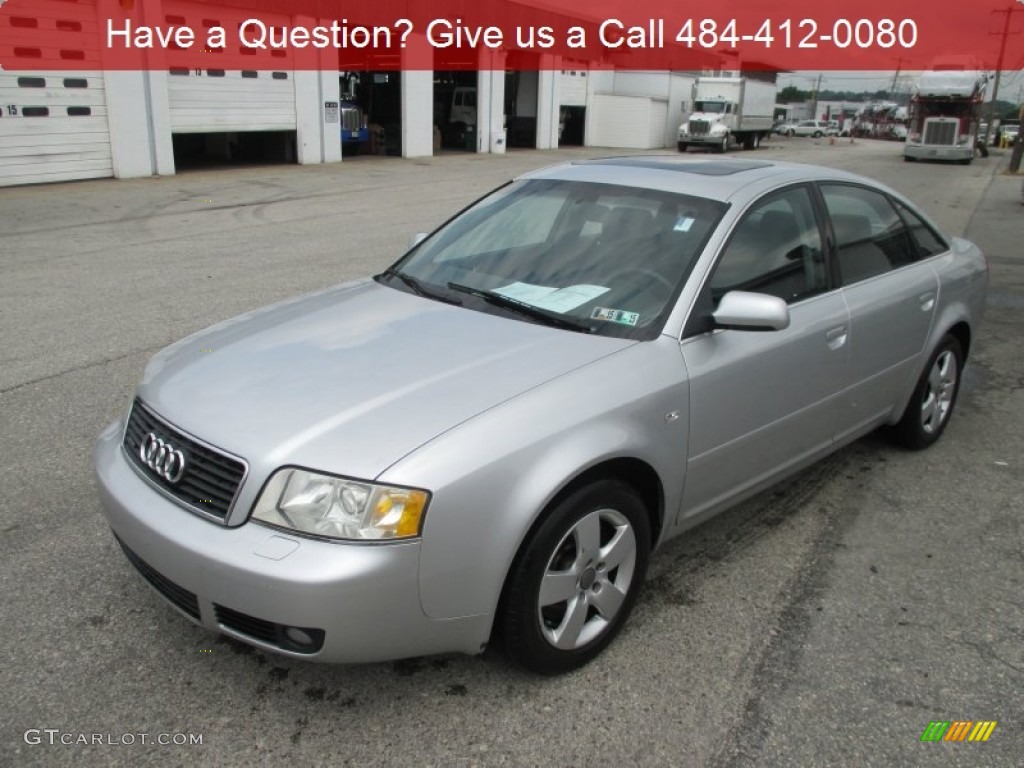 2003 A6 3.0 quattro Sedan - Light Silver Metallic / Ebony photo #8
