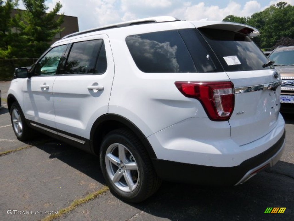 2016 Explorer XLT 4WD - Oxford White / Ebony Black photo #4