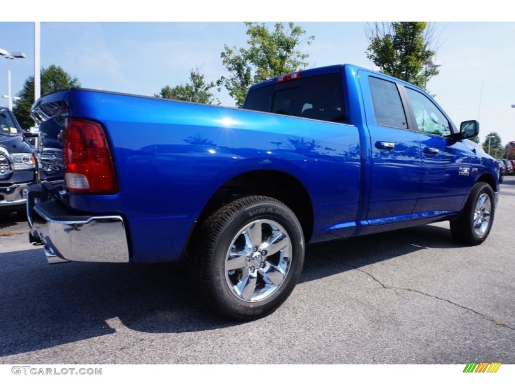 2015 1500 Big Horn Quad Cab - Blue Streak Pearl / Black/Diesel Gray photo #3