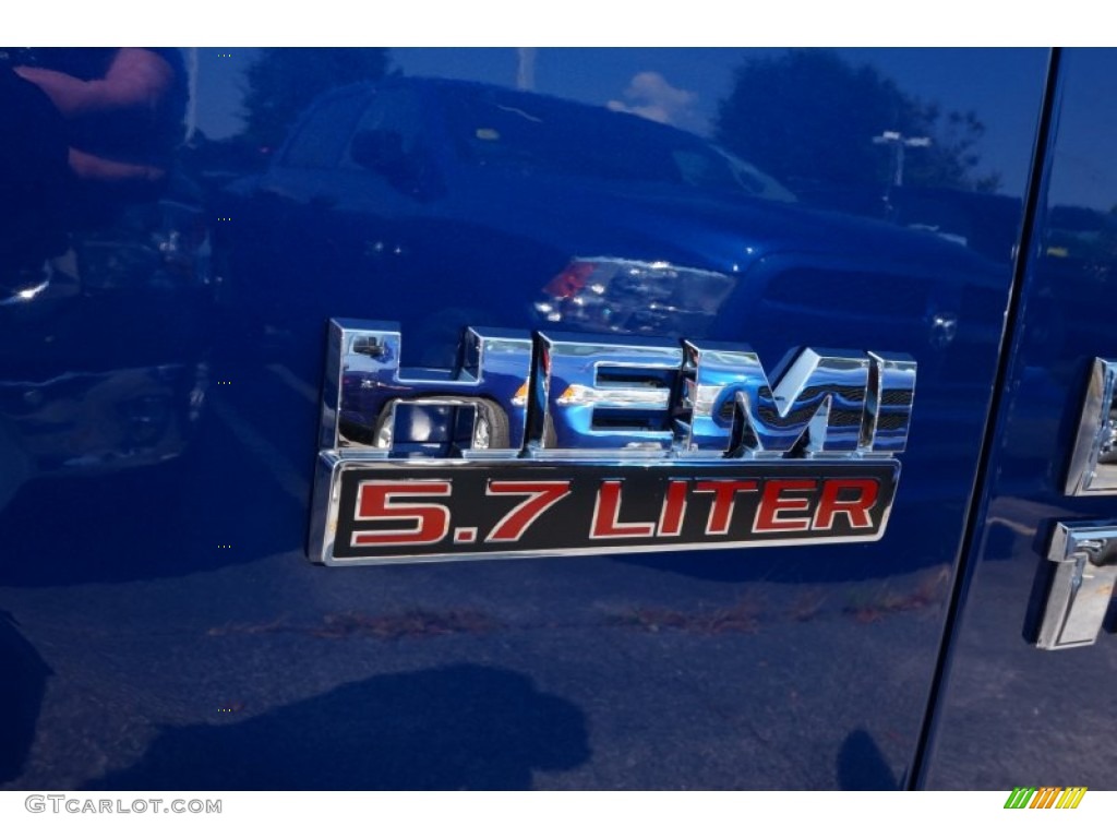 2015 1500 Big Horn Quad Cab - Blue Streak Pearl / Black/Diesel Gray photo #6