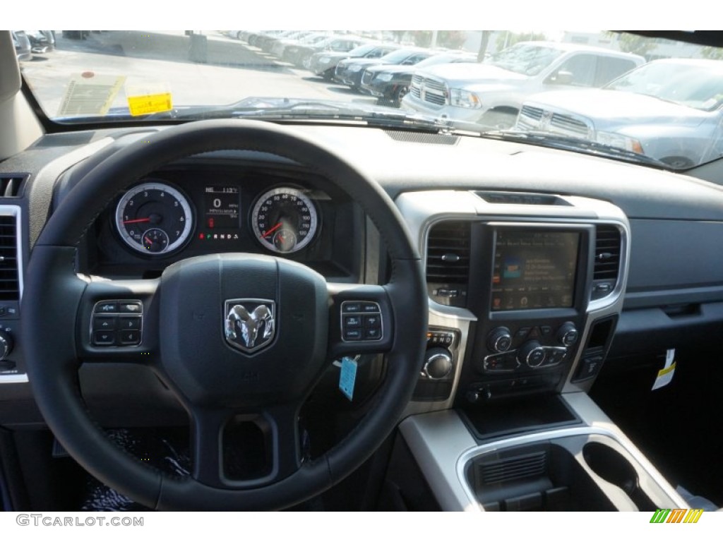 2015 1500 Big Horn Quad Cab - Blue Streak Pearl / Black/Diesel Gray photo #8