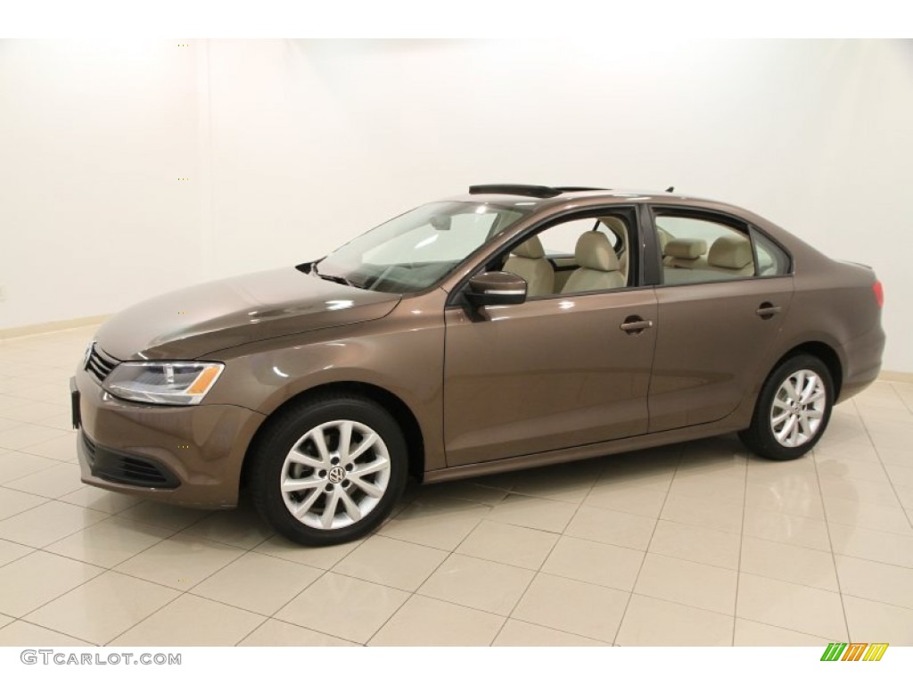 Toffee Brown Metallic 2011 Volkswagen Jetta SE Sedan Exterior Photo #105884415
