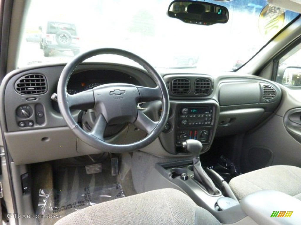 2002 TrailBlazer EXT LT 4x4 - Light Pewter Metallic / Dark Pewter photo #13