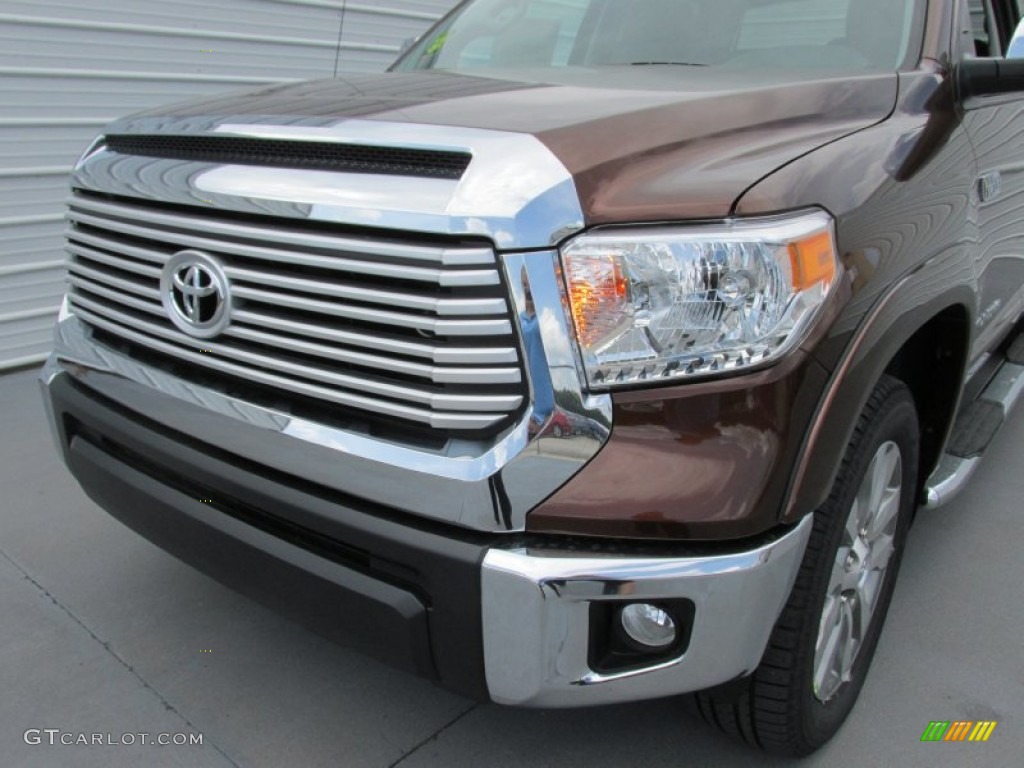 2015 Tundra Limited CrewMax 4x4 - Sunset Bronze Mica / Black photo #10