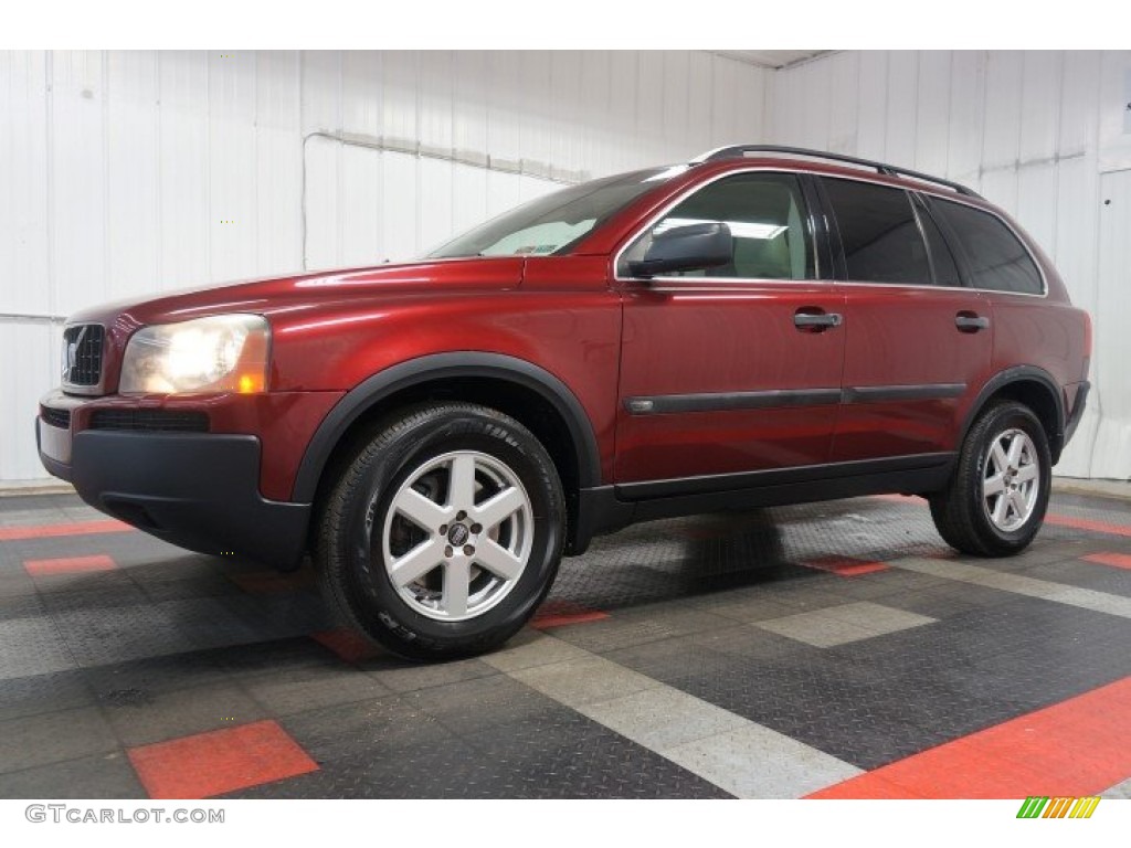 2005 XC90 2.5T AWD - Ruby Red Metallic / Taupe/Light Taupe photo #2