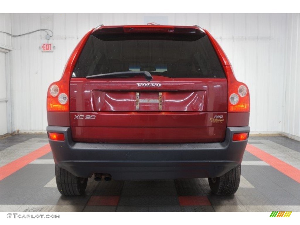 2005 XC90 2.5T AWD - Ruby Red Metallic / Taupe/Light Taupe photo #9