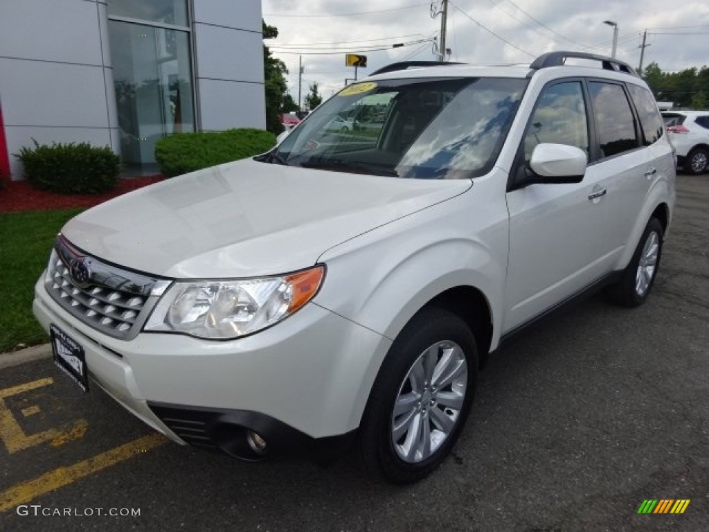 2012 Forester 2.5 X Limited - Satin White Pearl / Platinum photo #1