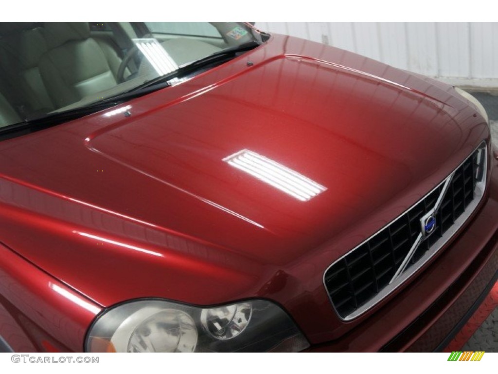 2005 XC90 2.5T AWD - Ruby Red Metallic / Taupe/Light Taupe photo #38