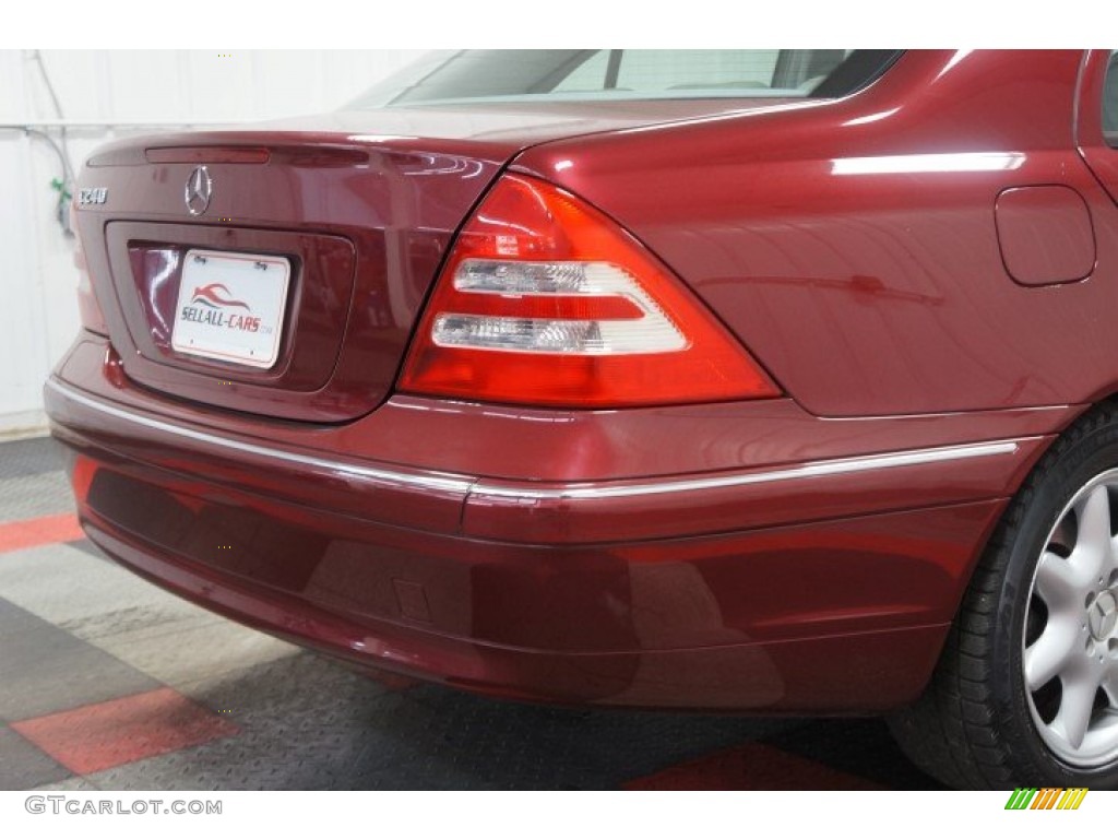 2002 C 240 Sedan - Bordeaux Red Metallic / Ash photo #54