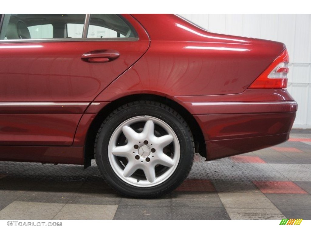 2002 C 240 Sedan - Bordeaux Red Metallic / Ash photo #56