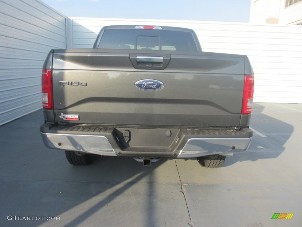 2015 F150 XLT SuperCrew 4x4 - Magnetic Metallic / Medium Earth Gray photo #5