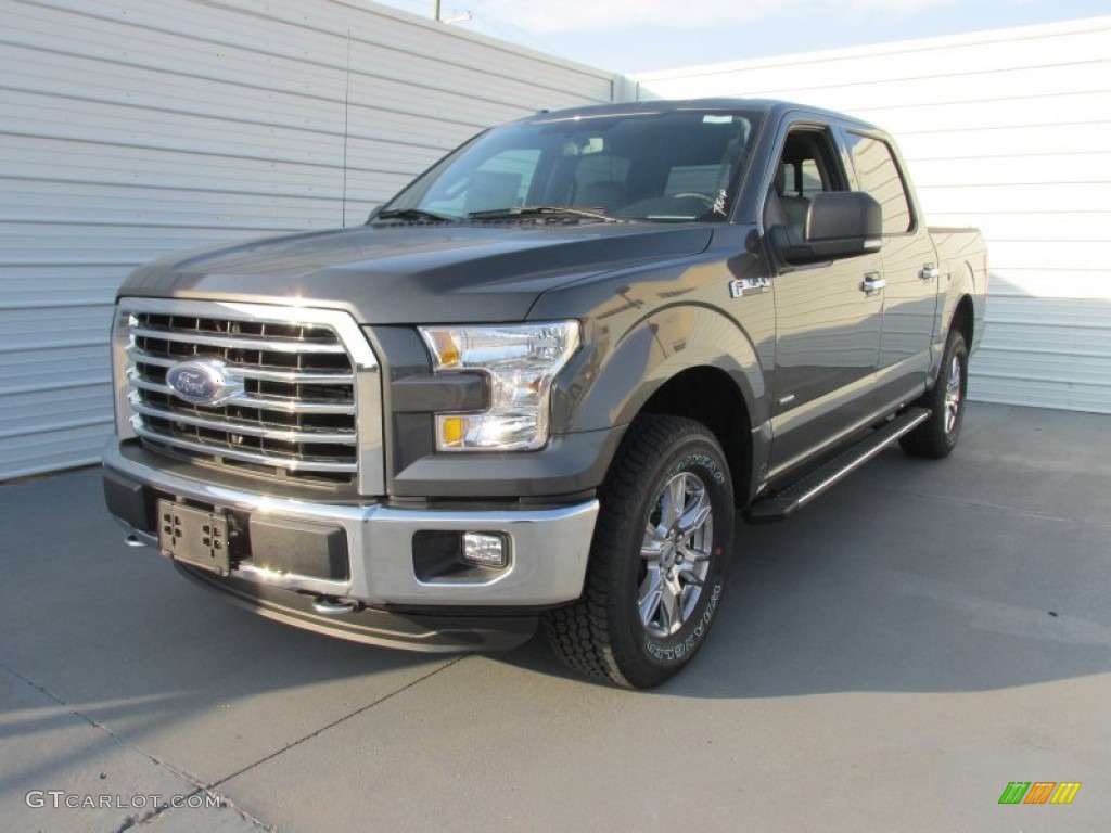 2015 F150 XLT SuperCrew 4x4 - Magnetic Metallic / Medium Earth Gray photo #7