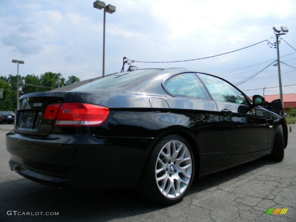2010 3 Series 328i Coupe - Jet Black / Beige photo #10