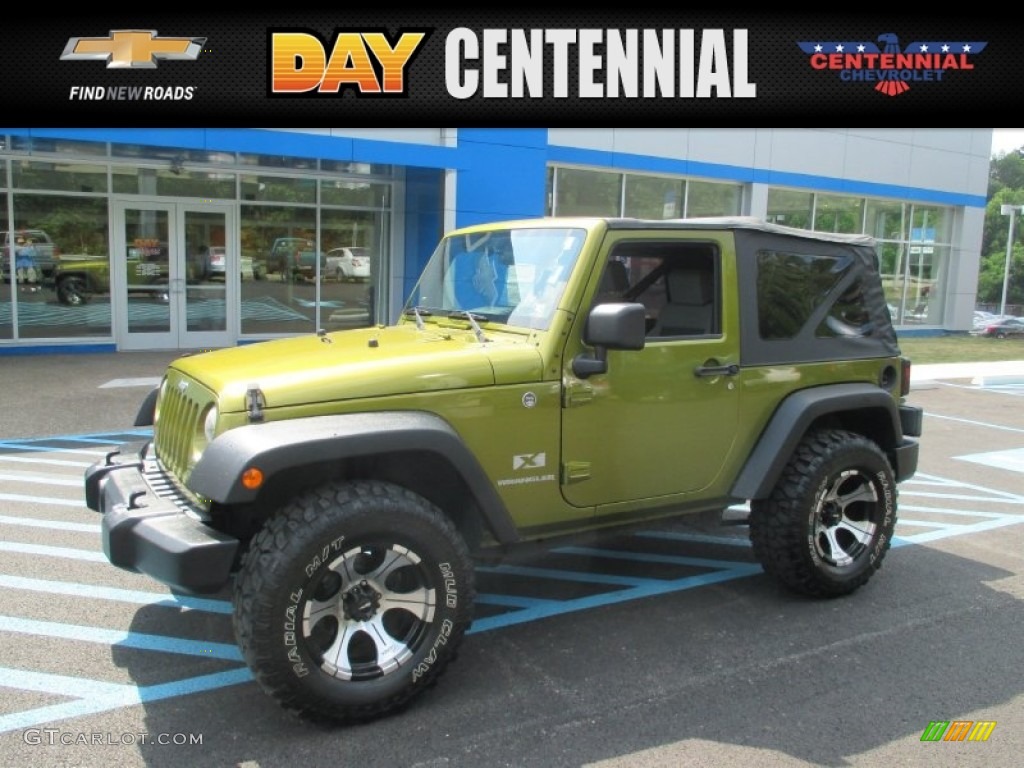 Jeep Green Metallic Jeep Wrangler