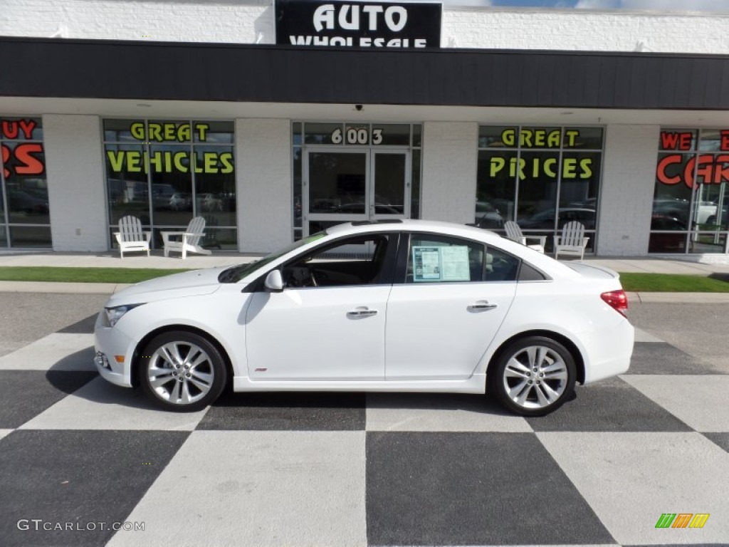 2014 Cruze LTZ - Summit White / Cocoa/Light Neutral photo #1