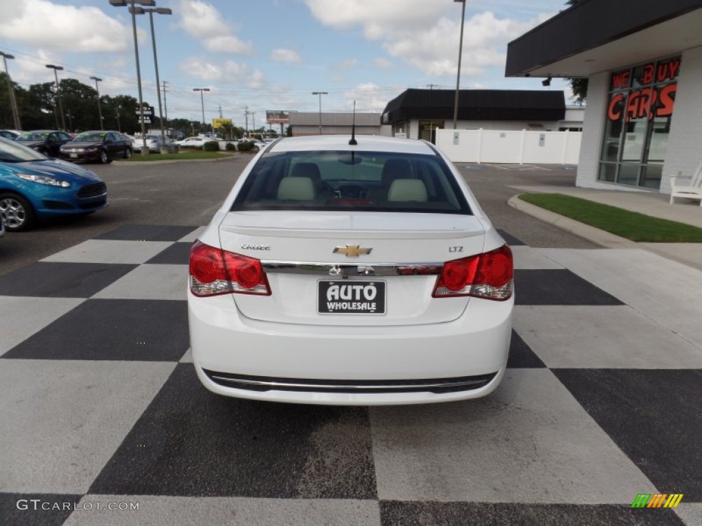 2014 Cruze LTZ - Summit White / Cocoa/Light Neutral photo #4