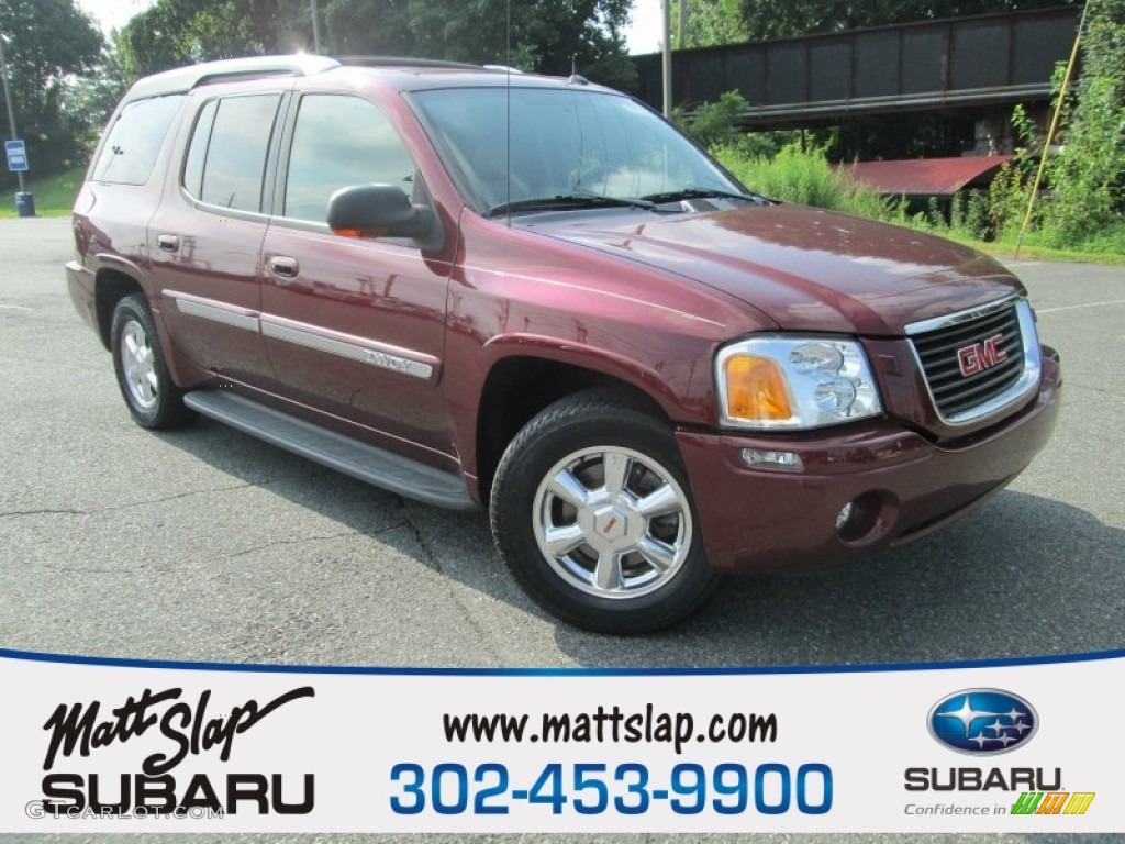 2004 Envoy XUV SLT 4x4 - Magnetic Red Metallic / Dark Pewter photo #1