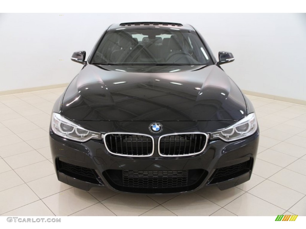 2013 3 Series 335i xDrive Sedan - Black Sapphire Metallic / Black photo #2