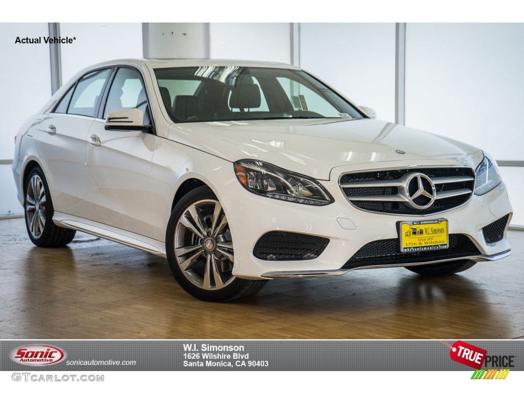 2016 E 350 Sedan - Polar White / Black photo #1