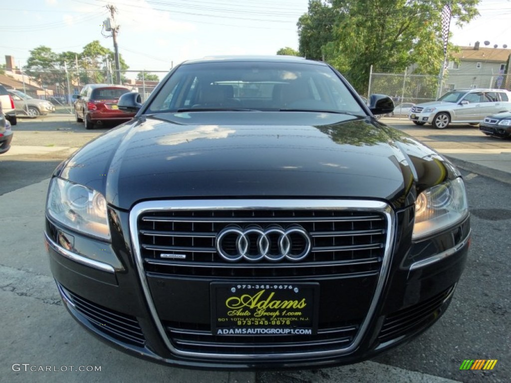 2008 A8 L 4.2 quattro - Brilliant Black / Amaretto photo #2