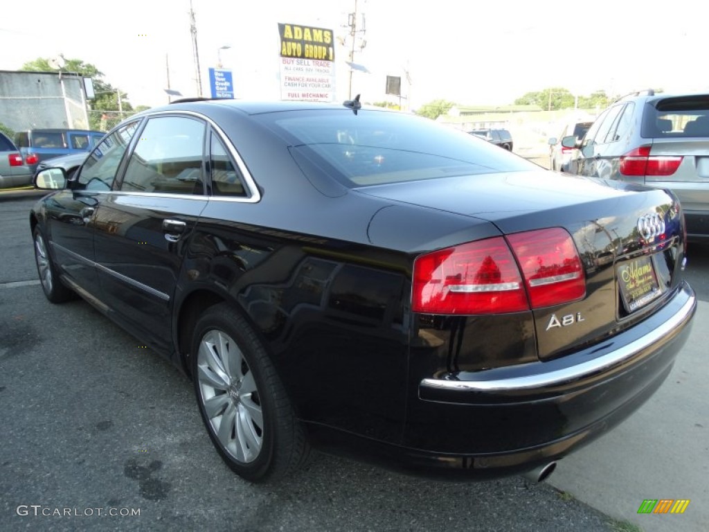 2008 A8 L 4.2 quattro - Brilliant Black / Amaretto photo #6