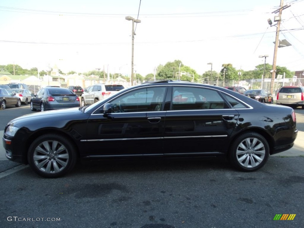 2008 A8 L 4.2 quattro - Brilliant Black / Amaretto photo #7