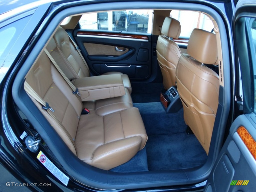 2008 A8 L 4.2 quattro - Brilliant Black / Amaretto photo #18