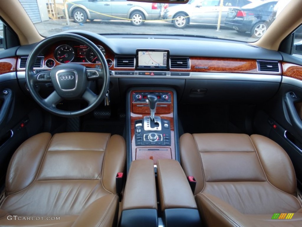 2008 A8 L 4.2 quattro - Brilliant Black / Amaretto photo #19