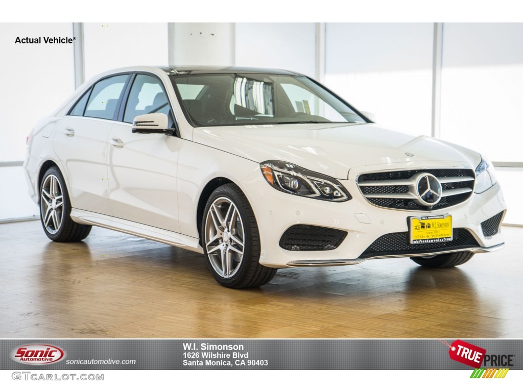 2016 E 400 Sedan - Polar White / Black photo #1