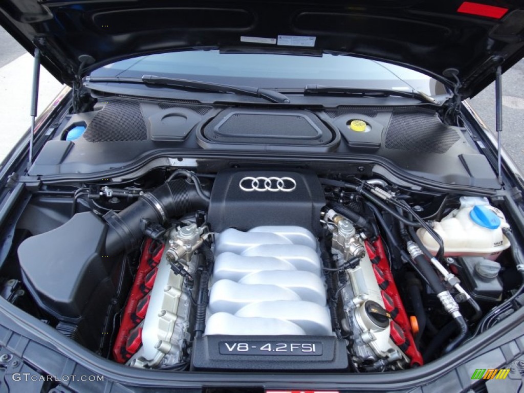 2008 A8 L 4.2 quattro - Brilliant Black / Amaretto photo #27