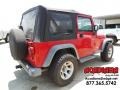 2004 Flame Red Jeep Wrangler SE 4x4  photo #7