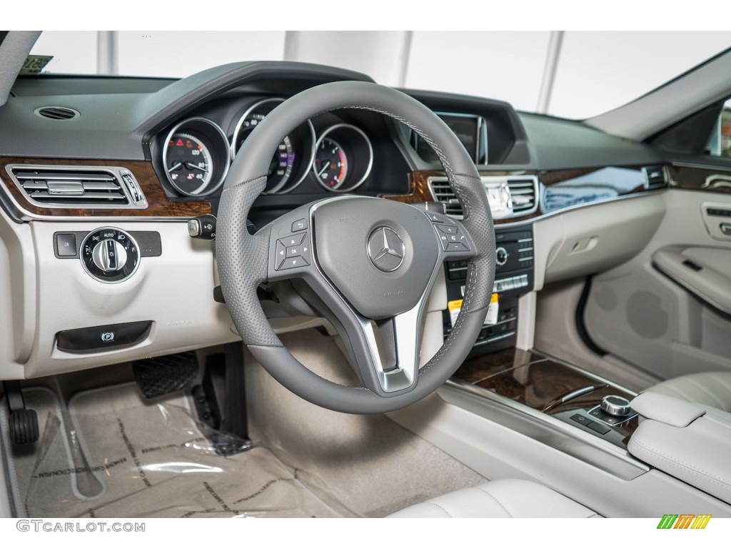 Crystal Grey/Seashell Grey Interior 2016 Mercedes-Benz E 250 Bluetec Sedan Photo #105902459