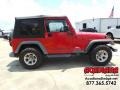 2004 Flame Red Jeep Wrangler SE 4x4  photo #9