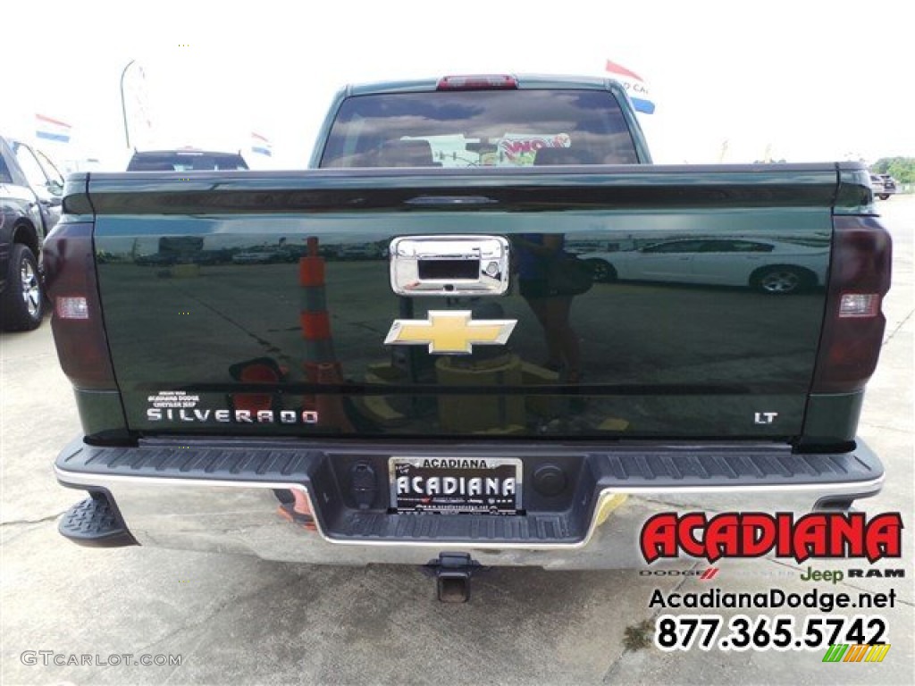 2014 Silverado 1500 LT Crew Cab - Rainforest Green Metallic / Cocoa/Dune photo #6