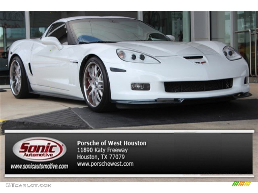 2013 Corvette Grand Sport Coupe - Arctic White / Red photo #1