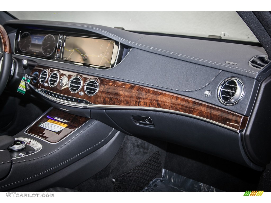 2015 Mercedes-Benz S 550e Plug-In Hybrid Sedan Black Dashboard Photo #105907514
