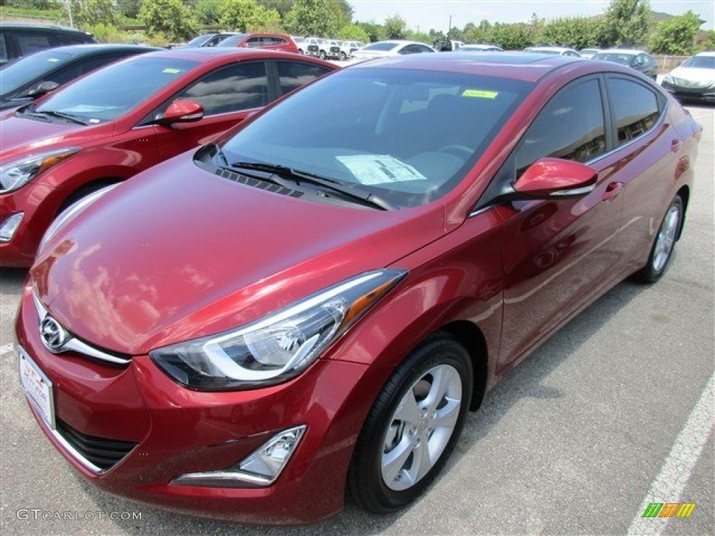 2016 Elantra Value Edition - Red / Black photo #2
