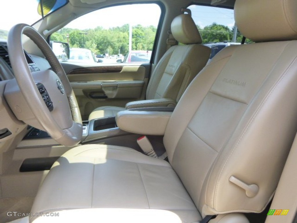 2011 Armada Platinum 4WD - Blizzard White / Charcoal photo #13
