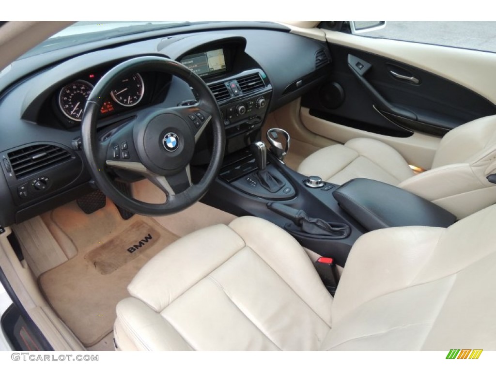 Cream Beige Interior 2007 BMW 6 Series 650i Coupe Photo #105910211