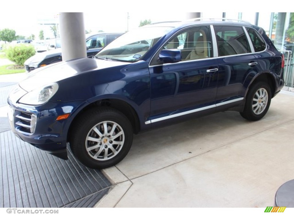 2008 Cayenne Tiptronic - Marine Blue Metallic / Havanna/Sand Beige photo #6