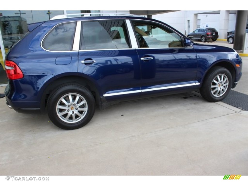 2008 Cayenne Tiptronic - Marine Blue Metallic / Havanna/Sand Beige photo #12