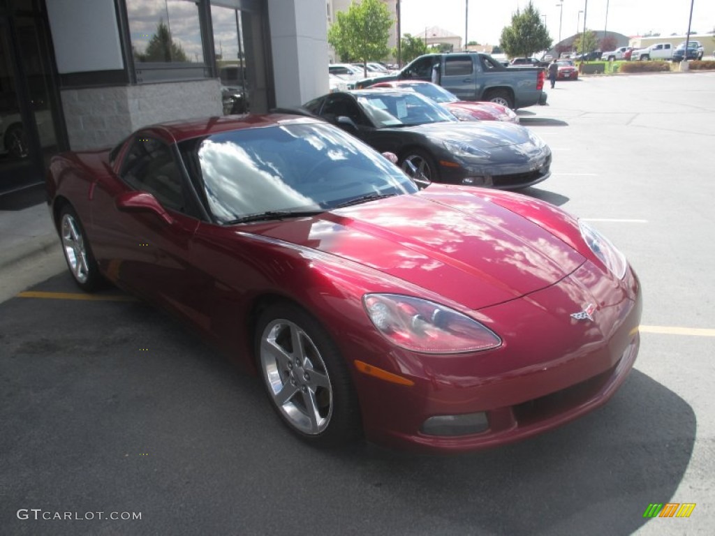 2006 Corvette Coupe - Monterey Red Metallic / Cashmere Beige photo #1