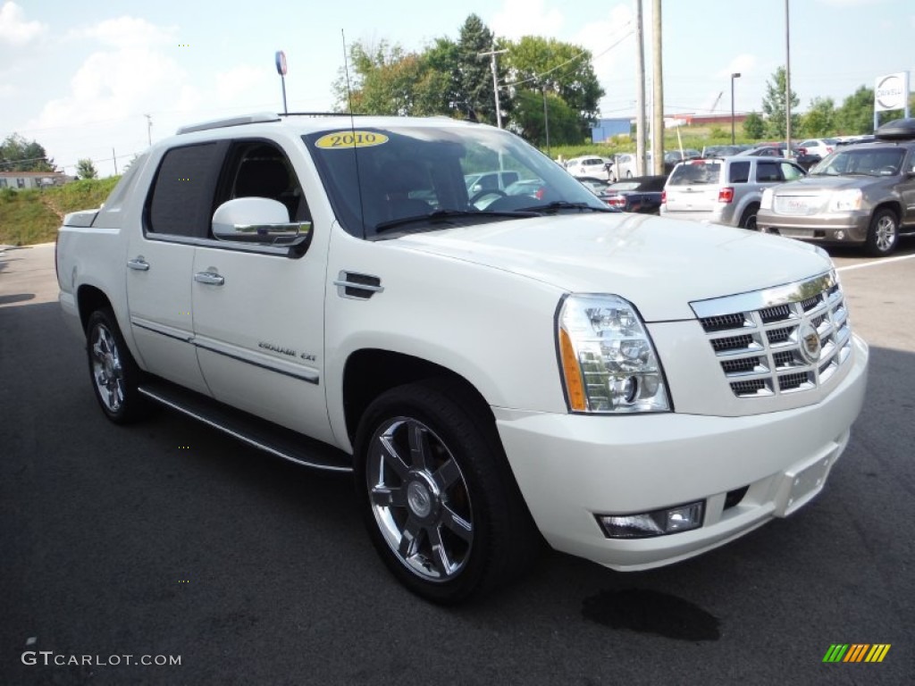 White Diamond 2010 Cadillac Escalade EXT Luxury AWD Exterior Photo #105912890