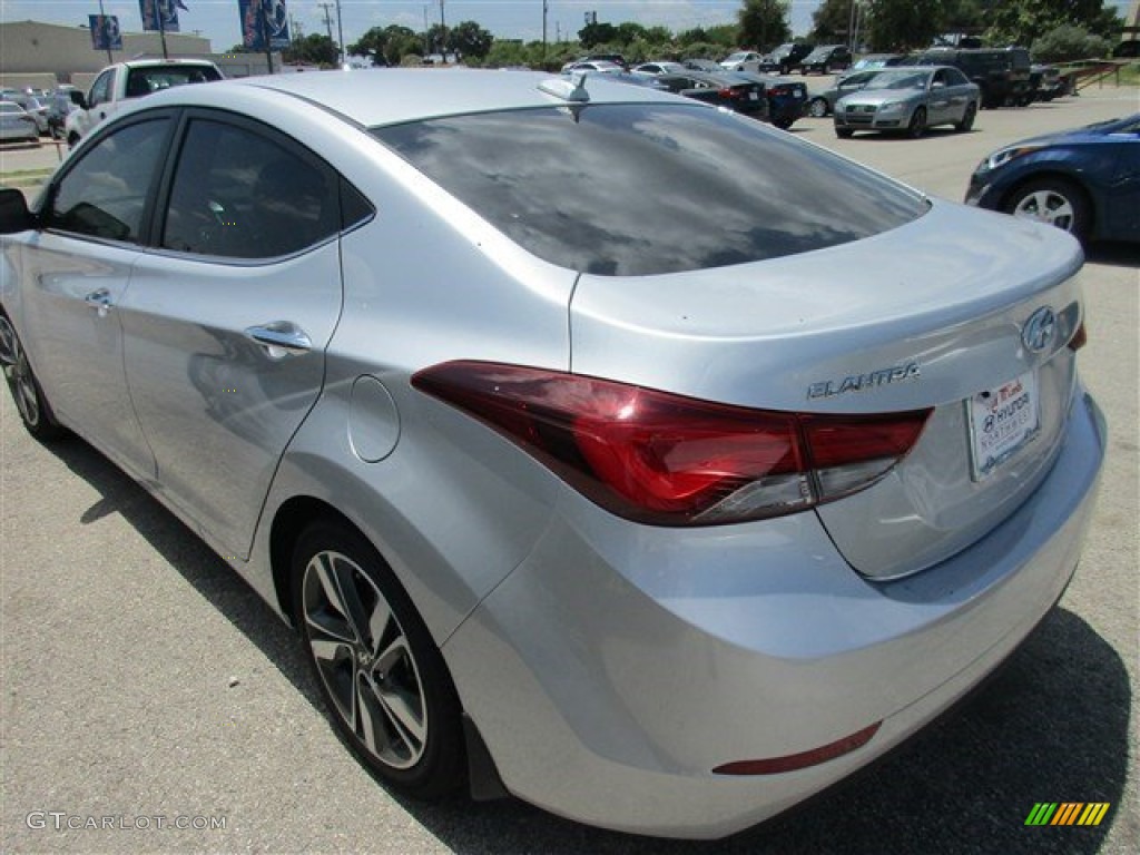 2015 Elantra Limited Sedan - Shimmering Air Silver / Gray photo #3