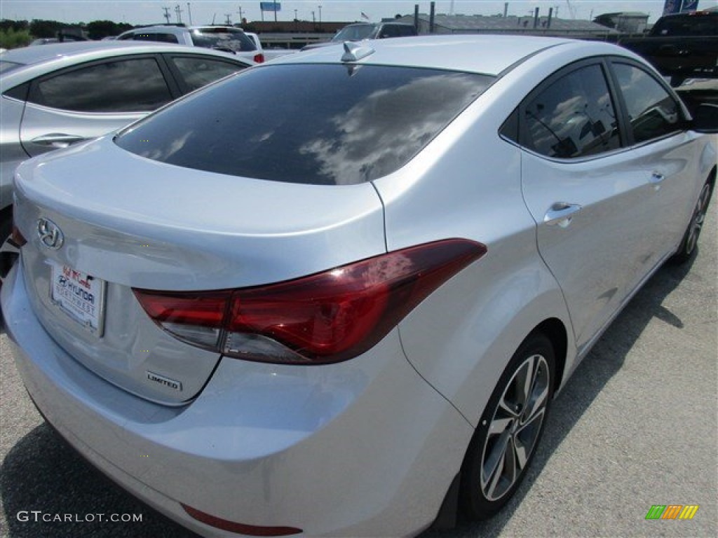 2015 Elantra Limited Sedan - Shimmering Air Silver / Gray photo #5