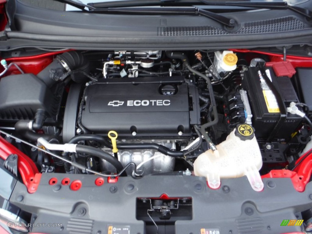 2013 Sonic LT Sedan - Victory Red / Jet Black/Dark Titanium photo #11